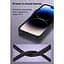 Чохол Vokamo MagSafe для iPhone 15 Pro Max з магнітом Ice Glass Black - мініатюра 6