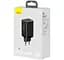 Зарядное устройство Baseus GaN3 Pro 3 порта 2C+U 65W (CCGP050101) - мініатюра 6