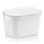Корзина Idea Home Pyramid с крышкой 5 л 24x18x16.5 см белая (00639 White) - миниатюра 1