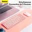 Клавиатура беспроводная 3-диапазонная Baseus K01A Wireless Tri-Mode Keyboard розовая - миниатюра 6