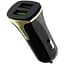 Автомобільний зарядний пристрій Hoco Z31 2 USB QC 3.0 Black/Gold + USB Cable Type-C 3.4A - мініатюра 6