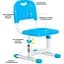 Стульчик Evo-kids голубой (EVO-301 BL) - миниатюра 3