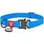 Нашийник для собак Waudog Waterproof, коллартекс, водостійкий, з QR паспортом, 24-40х2 см, блакитний - мініатюра 1