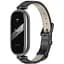 Шкіряний ремінець MiJobs для фітнес-браслета Xiaomi Mi Band 8 і 9 Type A чорний - мініатюра 1