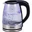 Електрочайник Picola PEK-04, Black, 1500W, 1.8л, скло+нерж.сталь, дисковий, індикатор рівня води, захист від перегріву, відключення за відсутності води - мініатюра 1