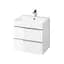 Тумба для ванної кімнати Cersanit Virgo 60 см Білий/Хром S522-017 30412 - мініатюра 1