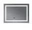 Дзеркало Mixxus WARM MR02-80x60-CASE з LED Touch, Anti-fog, димером, регулюванням яскравості, годинником (MI6671) - мініатюра 2