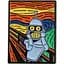 Значок Футурама Бендер Крик Futurama Bender Scream 3 см CH P F BS 3 - мініатюра 1