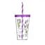 Склянка з трубочкою Herevin Lavanda P, 660 мл (6678851) - мініатюра 1