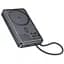 Power Bank Hoco Q44 Origen dual PD20W magnetic power bank with cable dark(10000mAh) Серый - миниатюра 2