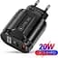 Зарядний пристрій Mirrow USB Type-C Super Charge/Quick Charge 3.0 PD 20W Black (366589741) - мініатюра 2