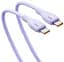 Кабель Baseus Pudding Series Fast Charging Cable Type-C to Type-C 100W 2m P10355702511-01 Purple - миниатюра 3