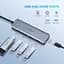 Usb концентратор хаб Ugreen CM219 4 Port Usb 3.0 Hub with Micro Usb Power Supply сріблястий Розгалужувач 70336 - мініатюра 3