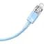 Кабель Baseus Explorer Series Fast Charging Cable with Smart Temperature Control Cable USB to Lightning 2.4A 1m CATS010003 Blue - миниатюра 3