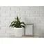 Вазон Plastkon Quadrato Flower Lover с системой автополива 18x18x17 см глянцевый белый - миниатюра 3