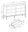 Комод Perfect Home Моно/Mono с 6 ящиками и золотыми ножками MKS154 Беж песочный (PFH-091209) - миниатюра 2