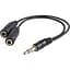 Перехідник Defender аудіо Jack 3.5mm M 3pin -> 2 Jack 3.5mm F розгалужувач - мініатюра 1