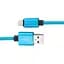 Кабель Dengos NTK-L-MT Round Lightning cable 1m Blue - миниатюра 2