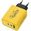 Зарядное устройство ILEPO 65W быстрая зарядка для телефона / планшета 1 USB + 2 Type-C Yellow (19020) - миниатюра 1