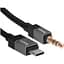 Кабель Hoco UPA32B Clever digital audio conversion cable Type-C - jack 3.5 мм чорний - мініатюра 1