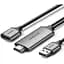 Адаптер Ugreen CM151 USB to HDMI Digital AV Adapter 1.5 м сірий (50291) - мініатюра 1