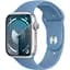 Смарт-часы Apple Watch Series 9 GPS 45mm Silver Aluminum Case with Blue Sport Band S/M [MR9D3] [92664] - миниатюра 1