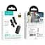 Петличный беспроводной микрофон Hoco L20C Fair dual-mic 3in1 (Lightning/Type-C/3.5) Black - миниатюра 2