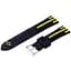 Силиконовый ремешок Primo Dart для часов Garmin Vivoactive 4 Black Yellow - миниатюра 1