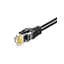 Патч-корд 10м UTP cat 6 RJ45 TopSpeed Ethernet Flat Cable Black Essager (EXCWXB-JSF01) - мініатюра 2