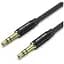 Кабель мультимедийный 3.5mm M to 3.5mm M 1.5m black Vention (BAXBG) - миниатюра 1