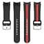 Ремешок для Samsung Galaxy Watch 5 Pro 45mm - черно-красный ширина крепления 20мм силикон Watchbands D2 (W16-6WB67753177) - миниатюра 5