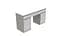 Компьютерный стол Вито 2 Ferrum-decor 750x1400x500 ДСП Белое 16 мм (FRD-104830) - миниатюра 4