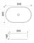 Умивальник накладний Mixxus Premium Ellipse-0109 500x300x140 мм MP6653, Графит - мініатюра 2