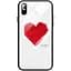 Чохол-накладка Toto Glass Fashionable Case Apple iPhone X Red Heart on White - мініатюра 1