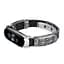 Ремешок винтажный Carprie для фитнес-браслета Xiaomi Mi Band 5 и 6 Type B Black silver - миниатюра 3