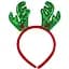Новорічний обідок "Оленячі ріжкит" 2511(Green) 16,5х14,5 см - мініатюра 1