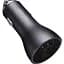 Автомобільний зарядний пристрій Baseus Golden Contactor Triple Fast Charger Car Charger 65W U+C+C CGJP010013 Dark Grey - мініатюра 5