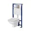 Инсталляция Cersanit Tech Line Opti + унитаз Carina CleanOn S701-646 - миниатюра 1