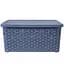 Кошик Diomedea з кришкою 34.5x24.5x15.5 см 10 л сіро-блакитний (К13-121)  - мініатюра 2