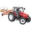 Модель Britains Трактор Massey Ferguson 6290 з культиватором 1:32 (43335) - мініатюра 1