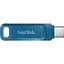 USB флеш-накопитель SanDisk Dual Drive 64GB USB-А + USB-C Navy Blue [SDDDC3-064G-G46NB] [94249] - миниатюра 1