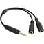 Перехідник XoKo SC-009 Jack 2x3.5-мм jack(M) - 3.5-мм 4pin jack(F) (XOKO SC-009) - мініатюра 1