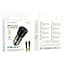 АЗУ Borofone BZ25 Journey PD20W+QC3.0 total 38W (1USB-A/1C) + кабель Type-C to Type-C Transparent black - миниатюра 4
