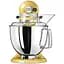 Планетарный миксер KitchenAid Artisan 4.8 л величественный желтый (5KSM175PSEMY) - миниатюра 2