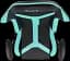 Геймерское кресло GT Racer черное с ментоловым (X-2527 Black/Mint) - миниатюра 10