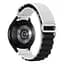 Браслет для Samsung Galaxy Watch 4 - бело-черный Watchbands NormalCloth ширина крепления 20мм нейлоновый (W24-5WB91117766) - миниатюра 2