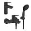 Набір змішувачів 3 в 1 для ванної кімнати Grohe QuickFix Start Black UA303301SQ, Чорний матовий - мініатюра 1