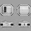Футляр протиударний Locking Button для навушників Airpods 3 White - мініатюра 3