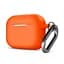 Силіконовий чохол для навушників Apple AirPods Pro, Hang Case, помаранчевий, ультратонкий захисний кейс товщиною 2 мм, захист від подряпин, пилу та ударів, компактний, з карабіном для кріплення, ArmorStandart (ARM56065) - мініатюра 1