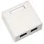 Комп'ютерна розетка RJ45x2 UTP cat.5e 8P8C Vinga (VCPRJ45O2) - мініатюра 1